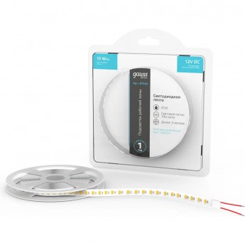 Лента GAUSS BASIC LED 2835/120 12V 4000K IP20 1/100 5m Лента GAUSS BASIC LED 2835/120 12V 4000K IP20 1/100 5m
